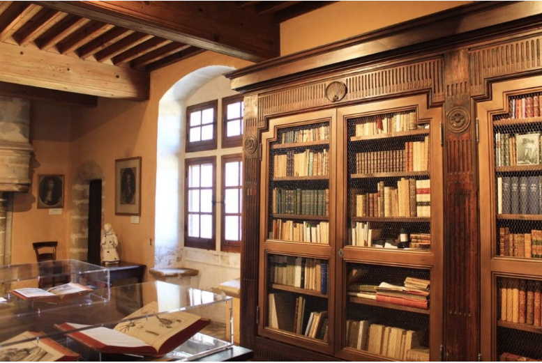 Bibliothèque du château de Lourmarin; reconstruit au XVe siècle par Foulques d'Agoult