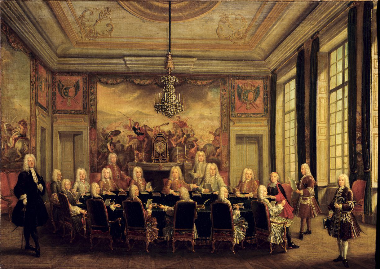 French School The Council of Regency for the Minority of Louis XV 1710 74 MeisterDrucke 982136