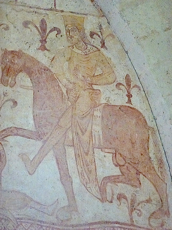 le cavalier couronné; chapelle templière de cressac-dognon; photo jp Schmit.