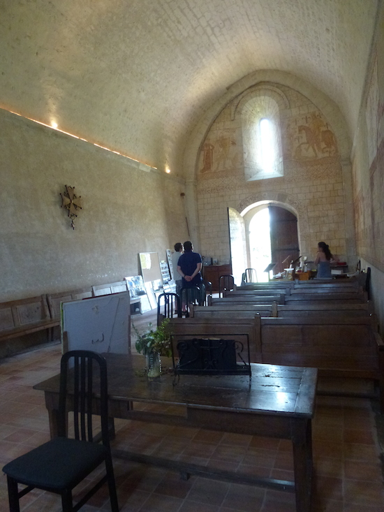 murs sud et ouestde la chapelle de Cressac; photo JP Schmit