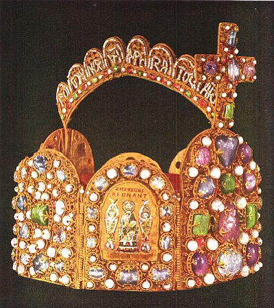 Couronne impériale allemande de l'empereur Conrad II,Couronne impériale allemande de l'empereur Conrad II, in: Encyclopédie des Arts,  ed. de l'Illustration, 1960 in: Encyclopédie des Arts,  ed. de l'Illustration, 1960