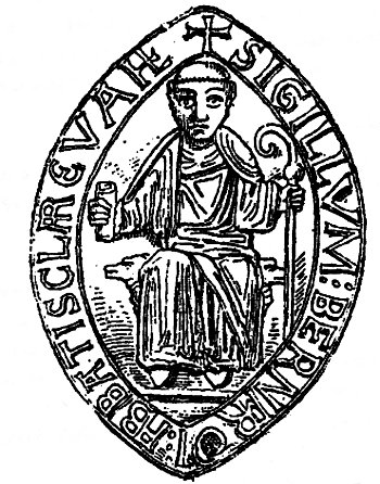 sceau de saint Bernard, abbé de la Claire Vallée