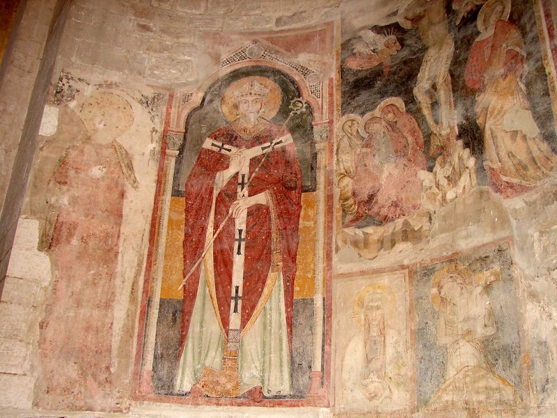 fresque de la basilique Saint-Nicolas de Bari; Italie