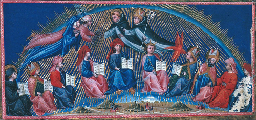 miniature de Giovanni Paolo; XV° siècle; British Library, Yates Thompson 36, fol. 147