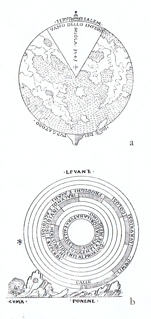 Etude sur l'Enfer de Dante; du biographe de l'architecte Filippo Brunelleschi, Antonio Manetti; Florence XV° siècle