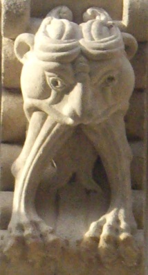 Sculpted figure; Basilica of Saint Sernin; Toulouse; France; Photo by JP Schmit