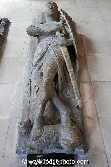 Temple Church, Templar recumbent statue; photograph by Mathew Lodge