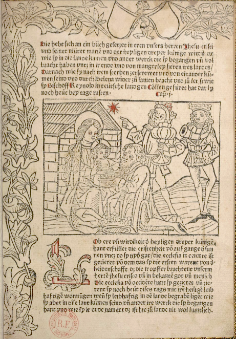 Jean d'Hildesheim; Historia trium regum; XV° ou XVI° siècle; BNF